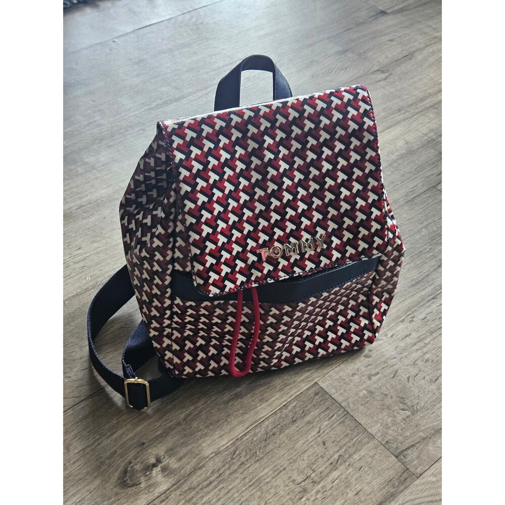 TOMMY HILFIGER Monogram 12 in x 14 in Bookbag Purse